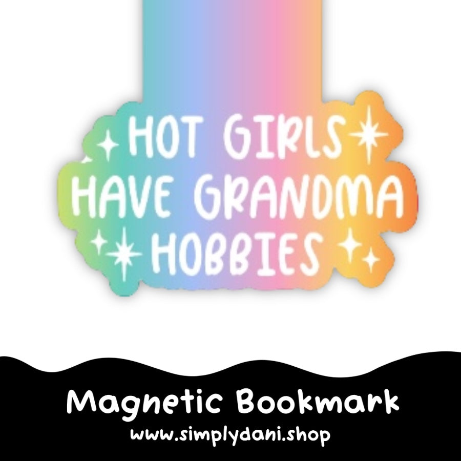 Grandma Hobbies 🙃 | Magnetic Bookmark