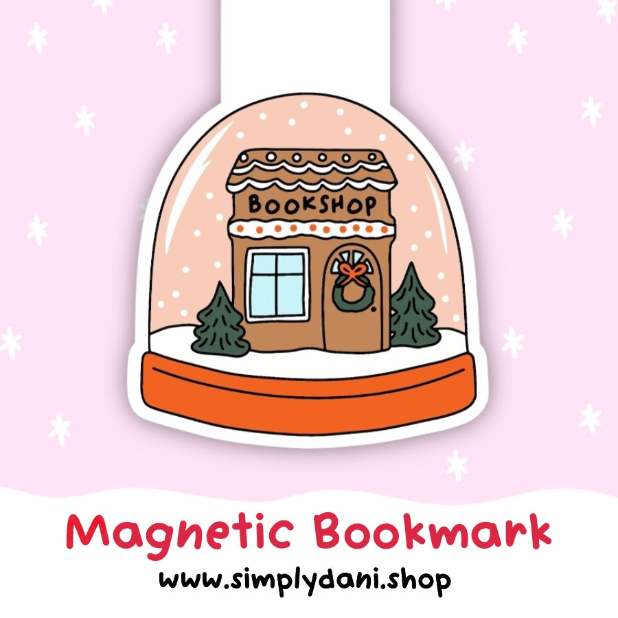 Bookshop Snow Globe| Magnetic Bookmark