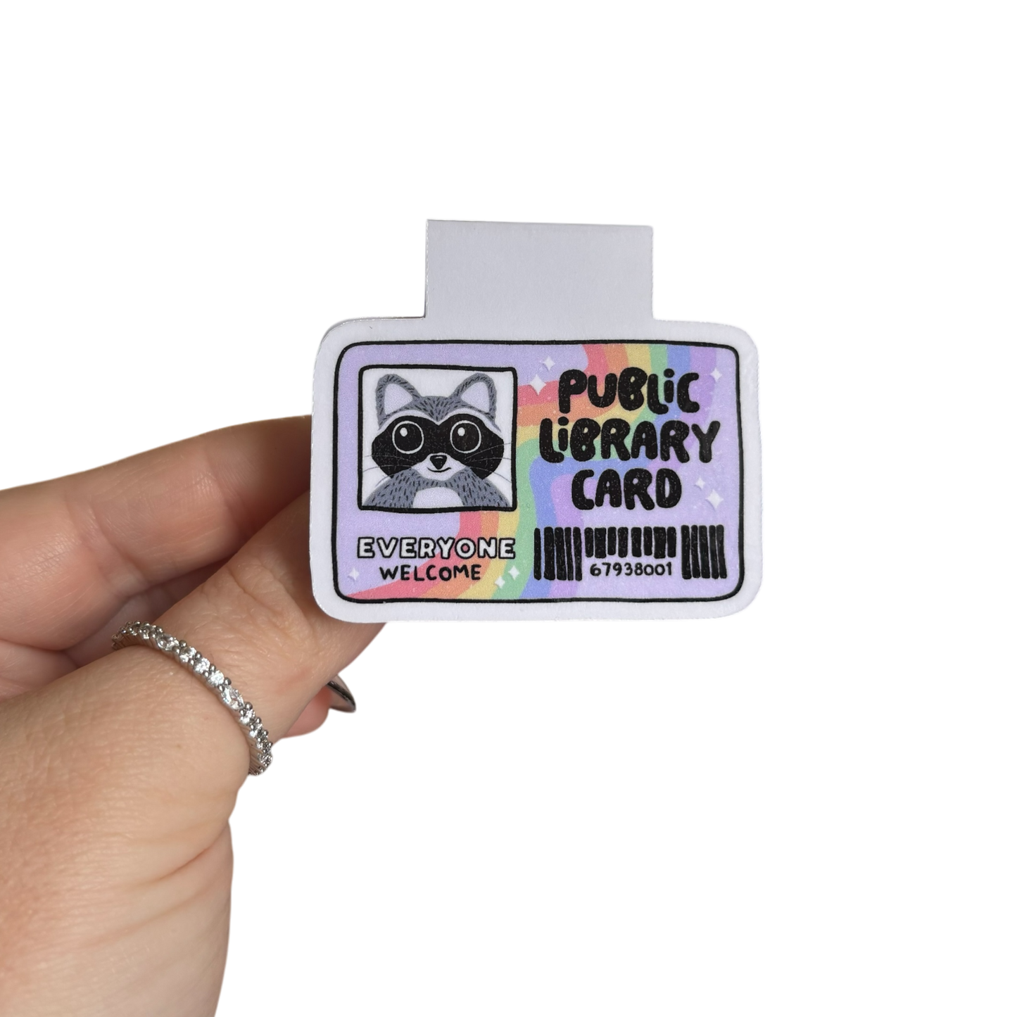 Public Library Card Magnetic Bookmark