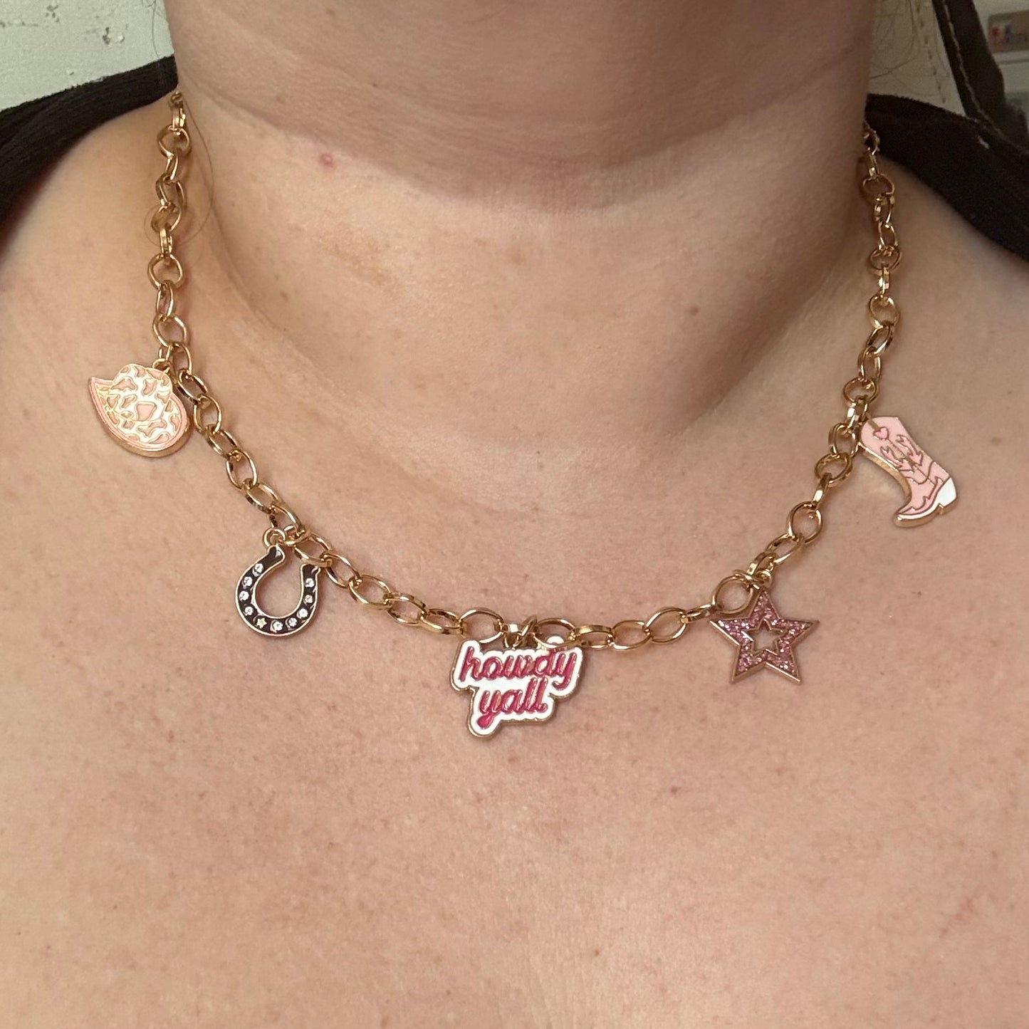 Howdy Yall Charm Necklace