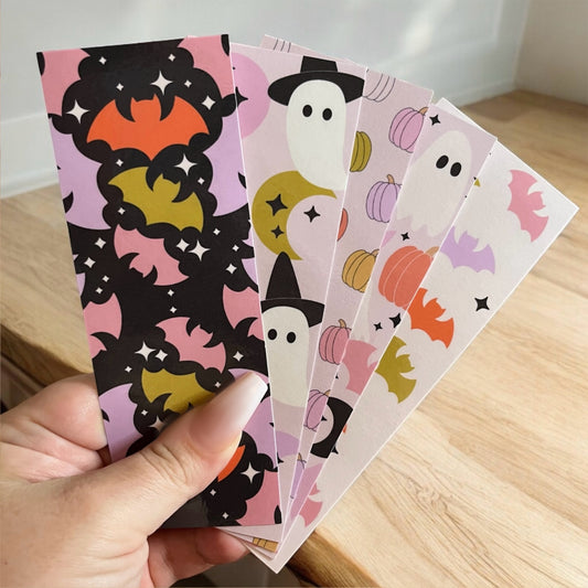 4 Pack Spooky Bookmarks