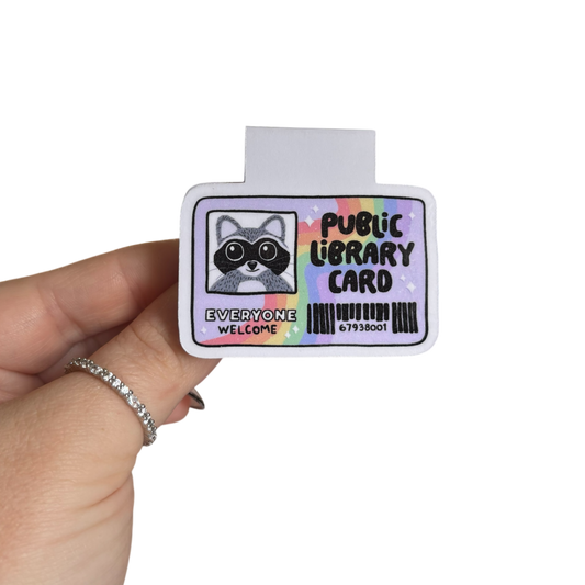 Public Library Card Magnetic Bookmark