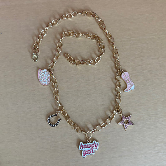 Howdy Yall Charm Necklace