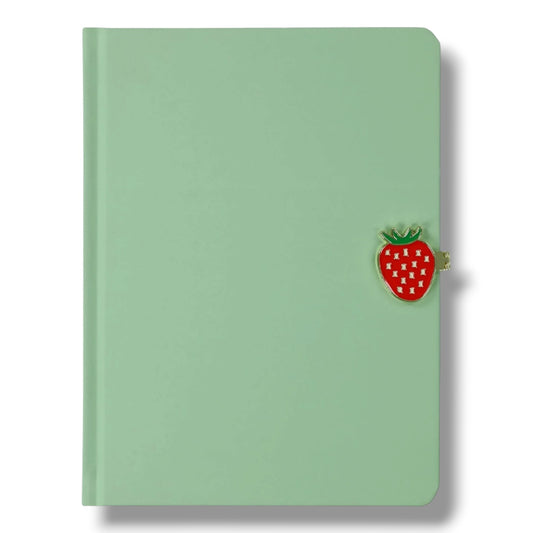 Mini Notebook With Strawberry Clasp