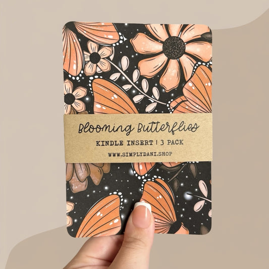 Blooming Butterflies | Kindle Inserts | 3 Pack Set