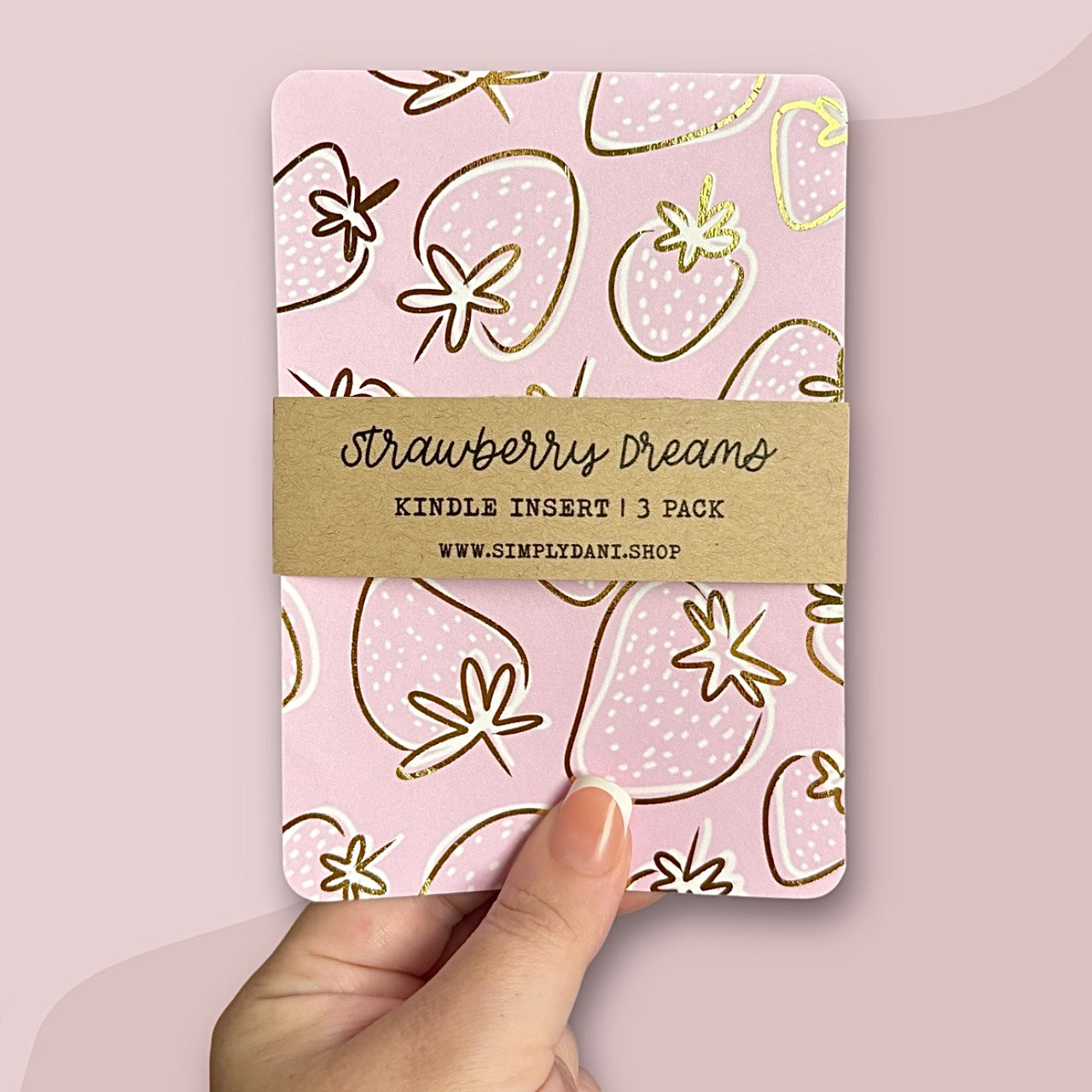 Strawberry Dreams | Kindle Inserts | 3 Pack Set