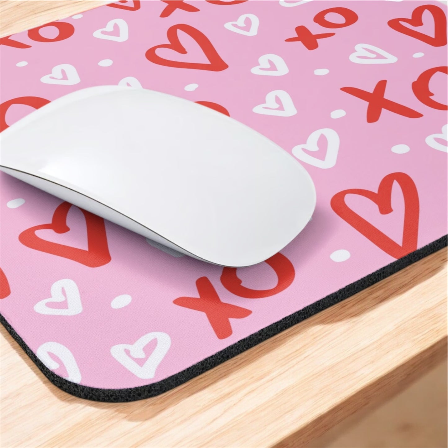 Pink Hugs and Kisses| Mousepad | Valentines Day Collection