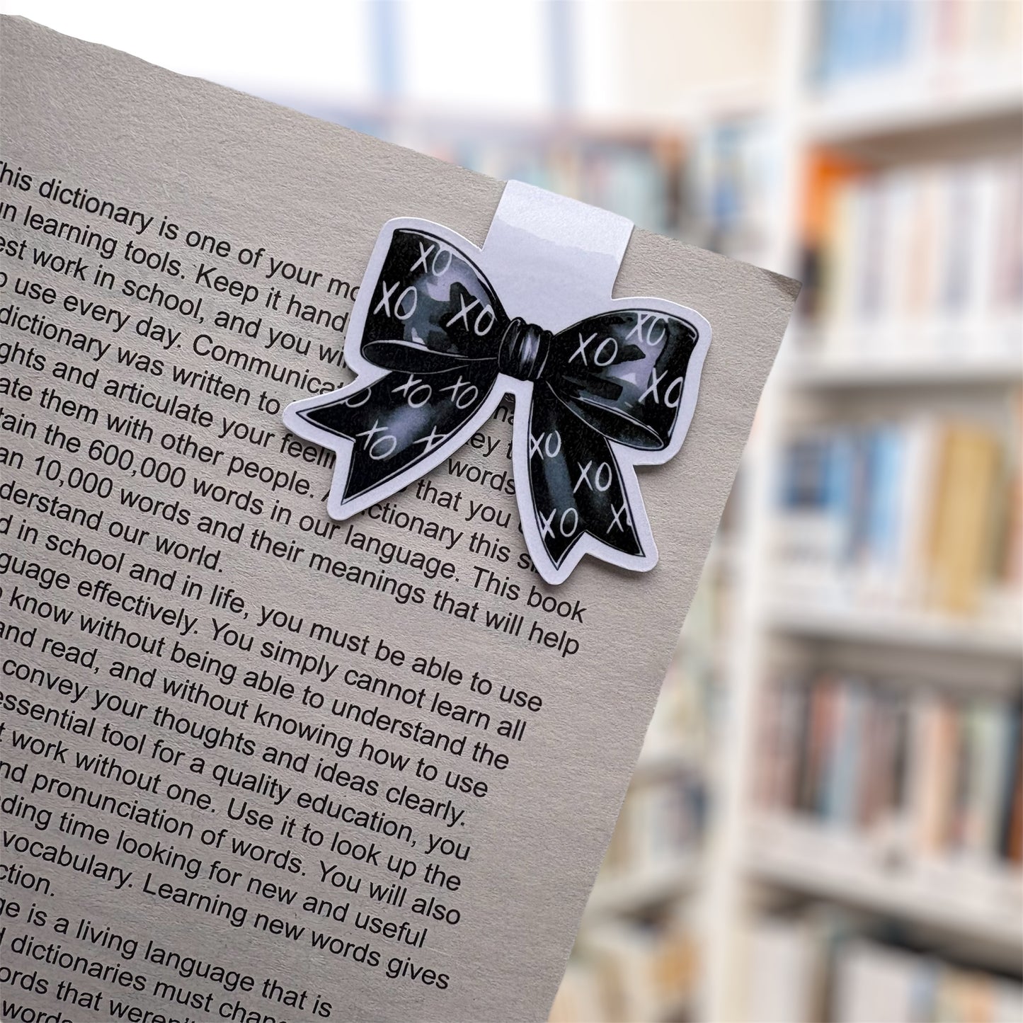 Xoxo Bow Magnetic Bookmark